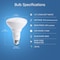 Feit Electric Feit BR30 E26 (Medium) LED Bulb Soft White 65 Watt Equivalence 12 pk BR30D10KLEDMP12 - alternate 7